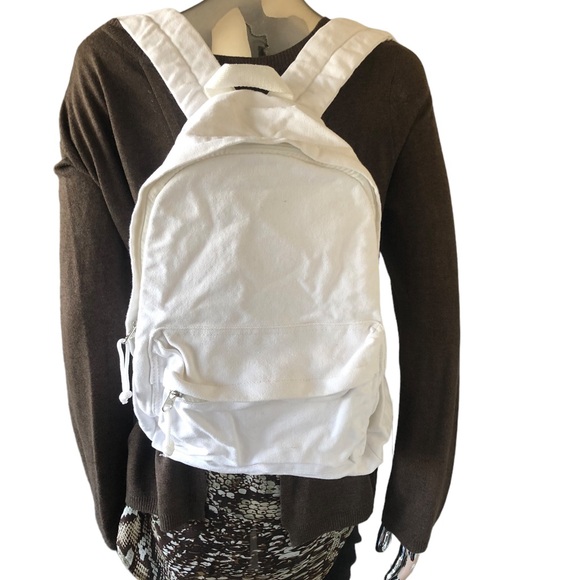 Stylish White Women's Backpack - Picture 3 of 13